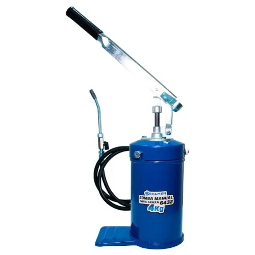 BOMBA MANUAL DE GRAXA 4 KG MOVEL C/ DISCO SEGUIDOR VALV 1.8 M - BREMEN
