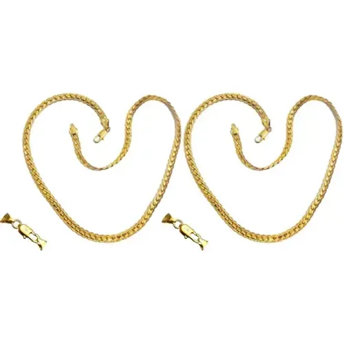Corrente Feminina Ouro 18k - Cordão Banhado de 50cm x 5mm Elegante