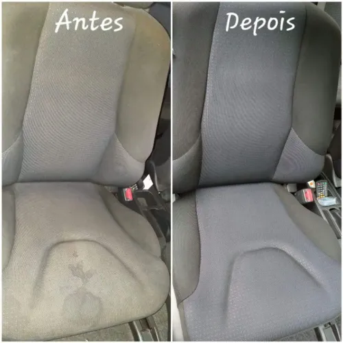 Higienização de banco de carro