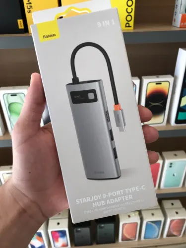 Estação de ancoragem Baseus 9 em 1 Starjoy 9 port Type-C Hub Adapter