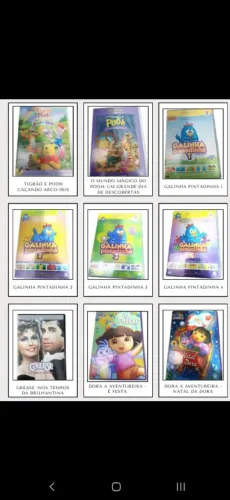 DVDs infantis e clássicos