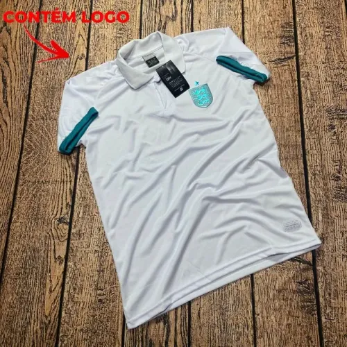 Camisa Polo Seleção Inglaterra Branca