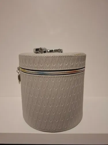 Frasqueira maleta organizadora redonda - Tamanho média - Nova