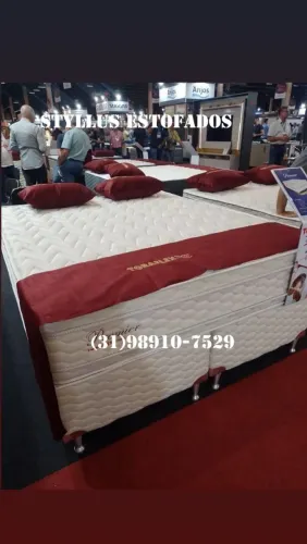 Cama box com colchão toraflex