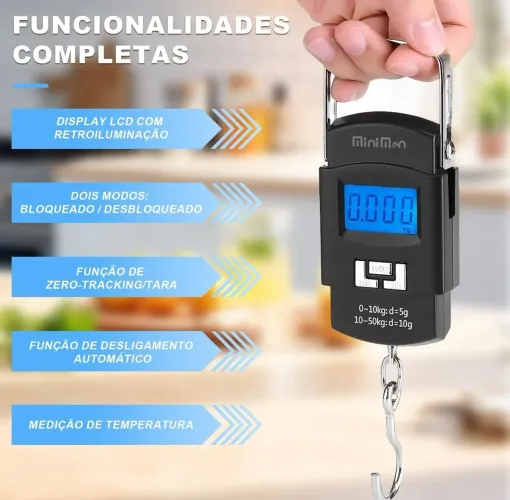 Balança Portátil Digital até 50kg