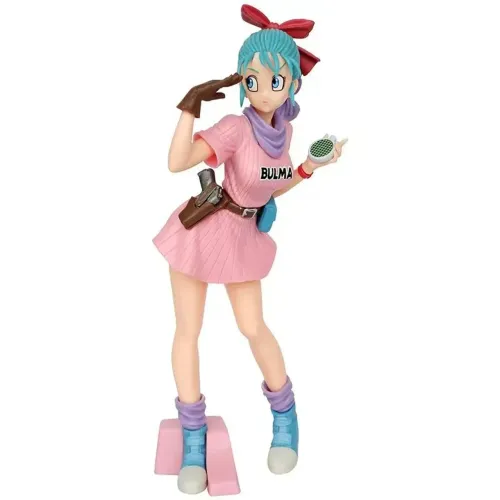 Boneco Dragon Ball Boneca Bulma Radar das Esferas Z Super GT Action Figure 25cm