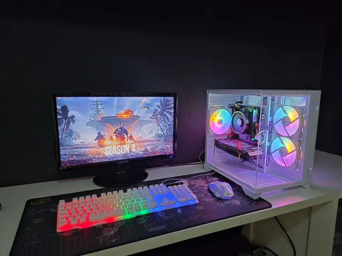 Pc gamer completo ryzen 5 4500 bf6 warzone com garantia