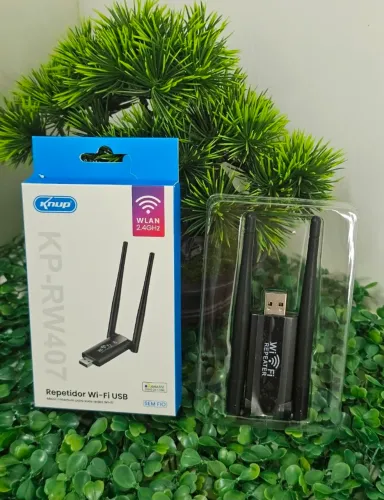 Antena Repetidor de Sinal Wi-Fi USB 2.4G.