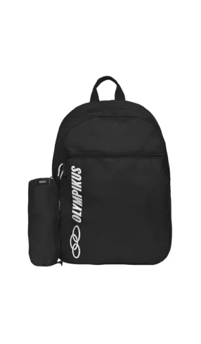 Mochila Olympikus com estojo (preta)