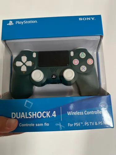 Controle Verde e Branco Ps4 
