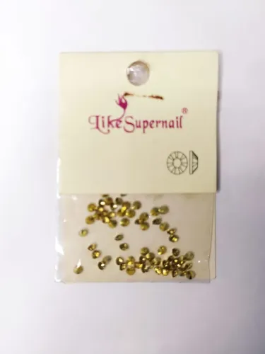 Pedrarias Like Supernail Decoração K80110 1pct - Cor ( Dourado )