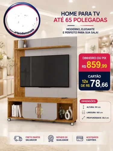 Home pra tv novo na caixa