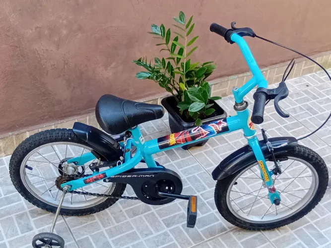 Bicicleta infantil aro 16 homem aranha