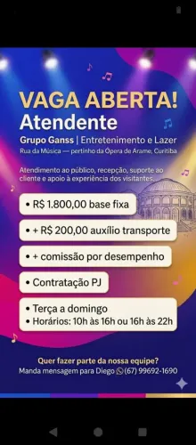 Vendas atendimento ao público 