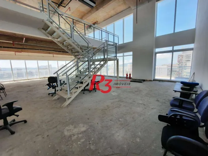 Andar Corporativo para alugar, 645 m² por R$ 52.200,00/mês - Gonzaga - Santos/SP