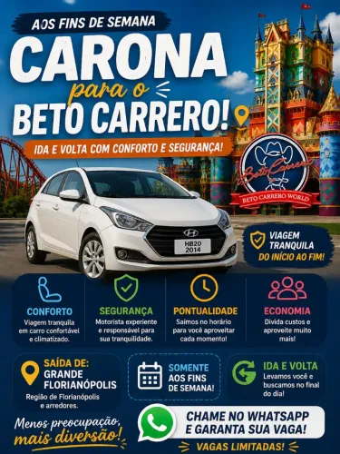 Carona para o Beto Carrero