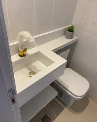 pia esculpida em porcelanato