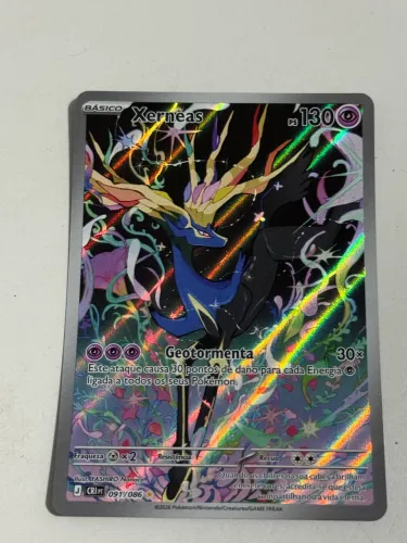 Xerneas 091/086  Ilustração Rara  Carta da expansão Megaevolução:   091/086