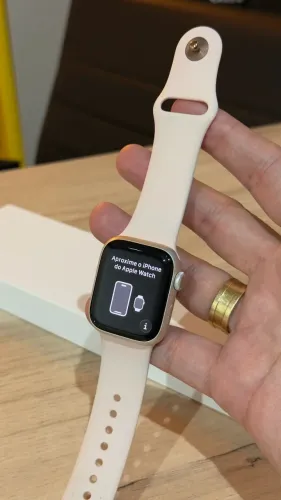 Apple Watch Series 8 41mm Estelar - Loja física! Com 3 meses de garantia! Até 18x cartão