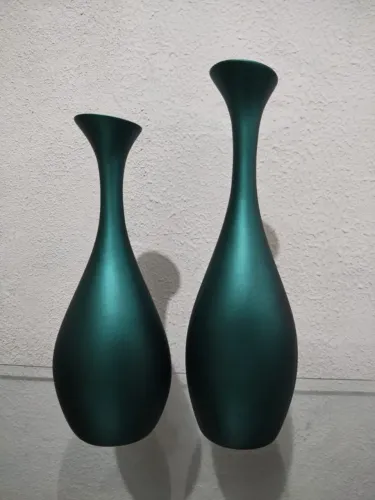 Vasos Decorativos de Sala Dupla Vanguard Verde Éden