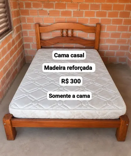Cama casal e cama solteiro 