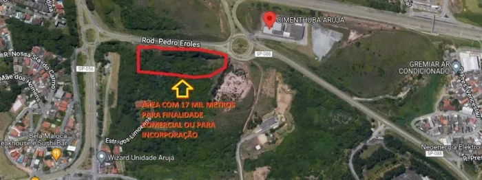 Área à venda, 17000 m² por R$ 17.000.000,00 - Caputera - Arujá/SP