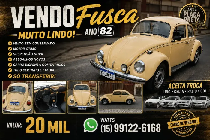 Volkswagen Fusca Fusca (gasolina) 1982