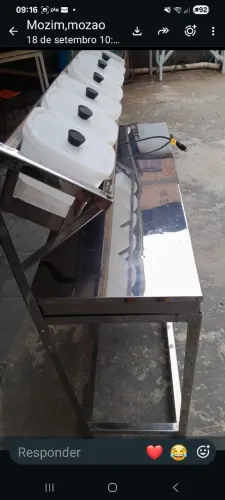 Mesa.inox aquecedora