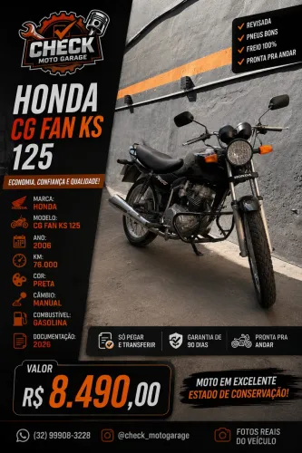 ? HONDA CG FAN KS 125 2006 | REVISADA | GARANTIA ?