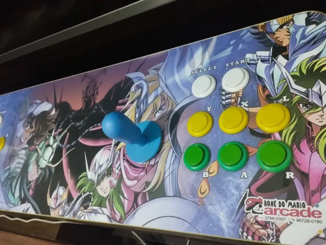 Fliperama Arcade Duplo Recalbox - 15 Mil Jogos - Saint Seiya Edition