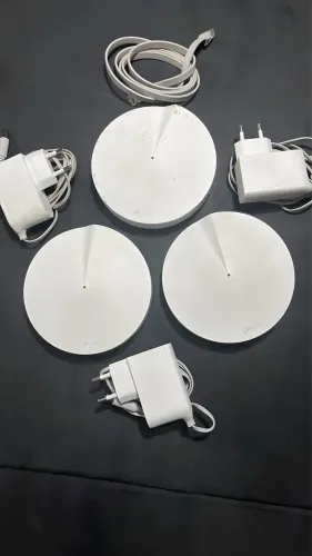Kit Roteador TP-Link Wi-Fi Mesh AC1300 Gigabit 5GHz Deco M5, 3-pack  SEMI NOVO!