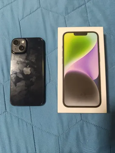 iPhone 14 Preto 128gb Semi-novo com caixa original 