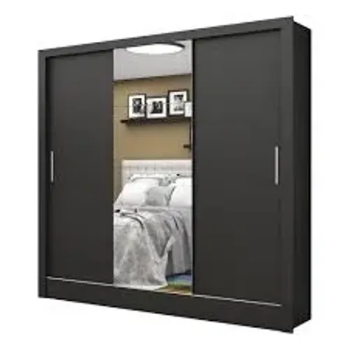 Guarda Roupa Santiago Carioca Preto - Entrega Rápida!