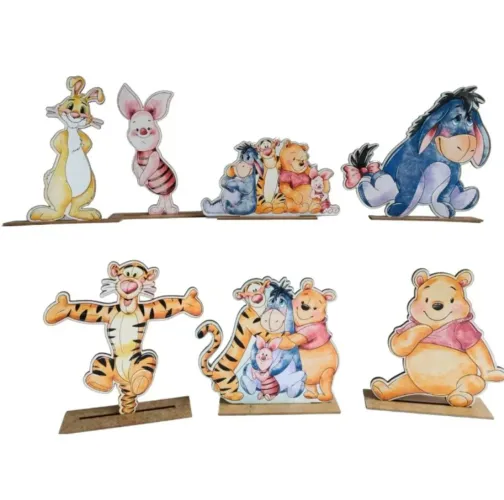 Display de mesa Ursinho Pooh em aquarela