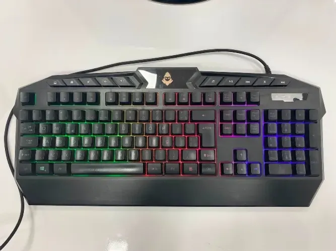 Teclado Mecânico Gamer RGB modelo Mancer Necro Rainbow - MCR-NCR-01