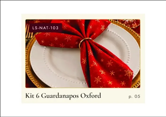 Guardanapos decorativo natalino
