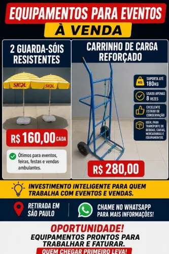 Carrinho para transporte/ Guarda sol