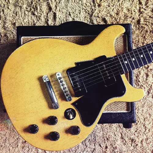 Guitarra Gibson Les Paul Double Cut Cutaway Faded Yellow P90
