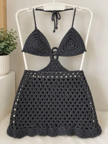 Vestido de crochê