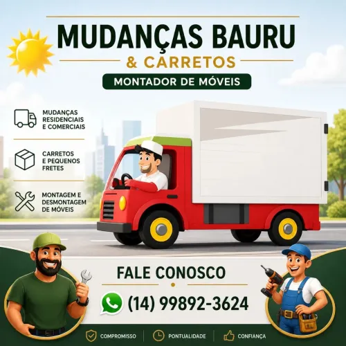 Mudanças e carretos em Bauru e região