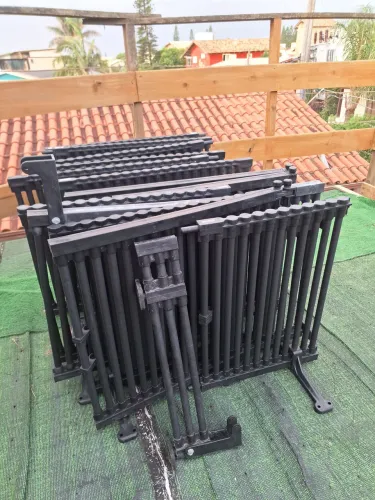 Cercados em Pvc 9 metros com 2 portões - nunca utilizado