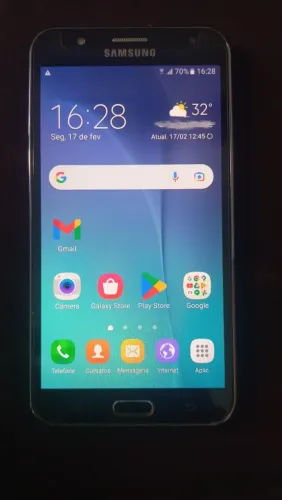 Smartphone Samsung Galaxy J7 Dual Sim 16 Gb Preto 1.5 Gb Ram