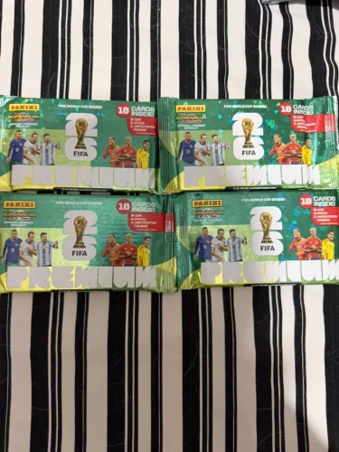 4x Booster Premium pack Adrenalyn XL Lacrado (Contem um Silver premium card cada)