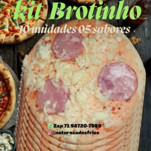 PIZZA BROTINHO RECHEADA , KIT COM 10 UNIDADES | 5 SABORES