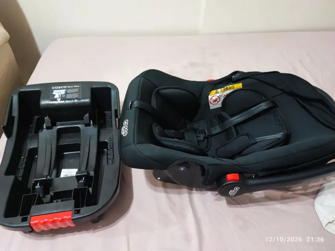 Bebê-Conforto Cosco Kids + Base Veicular Wizz | Como Novo