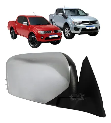Retrovisor Cromado Mitsubishi Triton 2009 A 2017 S/pisca
