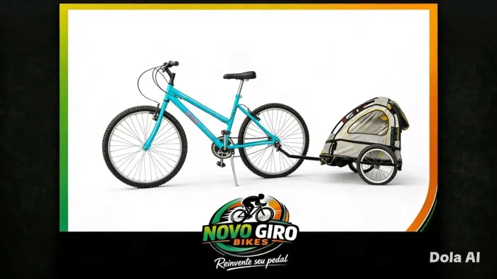 Bike 26 com Carona bike infantil (2 crianças)