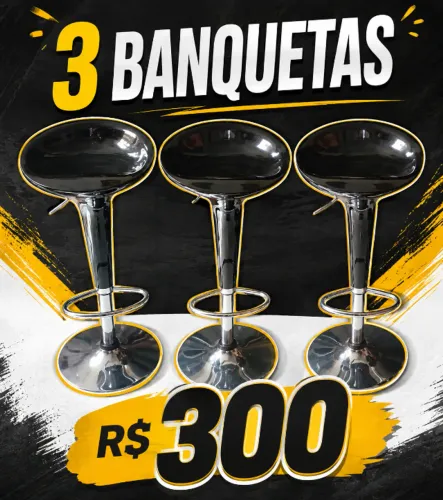 3 banquetas