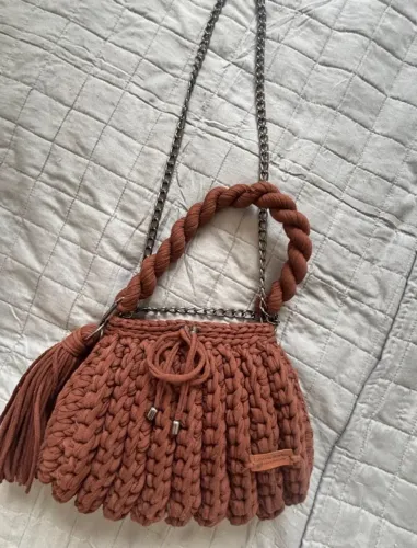 Bolsa de Praia Luxo das Marias Marrom