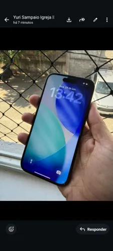 iPhone 15 256 memória sem detalhes, porém face ID não está funcionando 